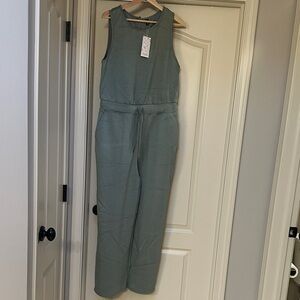 Sleeveless Jumpsuit in Sage